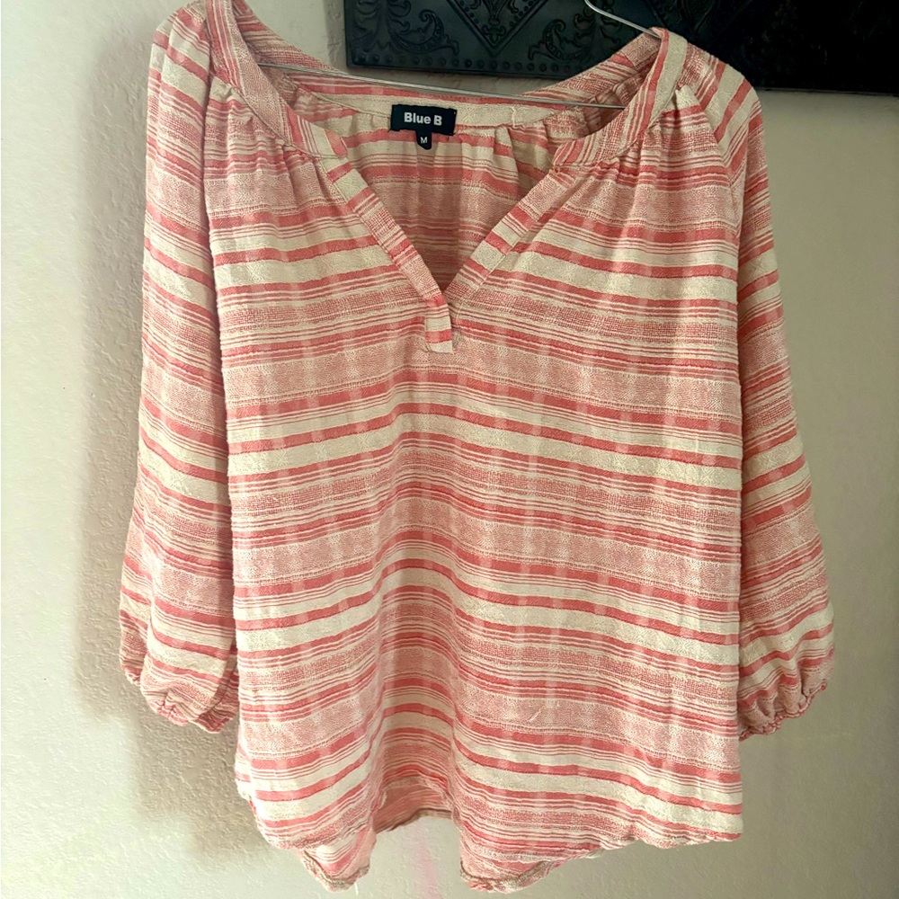 Blue B 100% cotton top